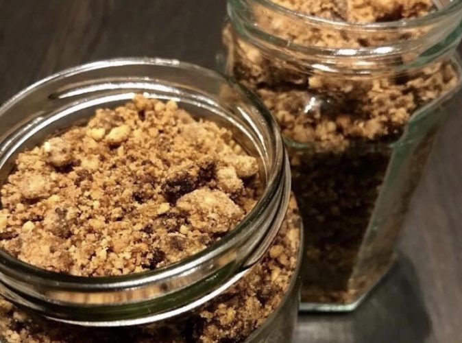 CRUMBLE DI NOCCIOLE E CACAO